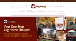 Desktop Screenshot of loghomeshoppe.com