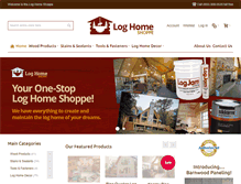 Tablet Screenshot of loghomeshoppe.com